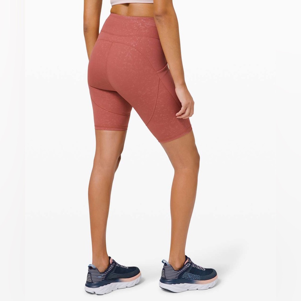 Lululemon Track and Train Short 8" *Embossed in Speckle Emboss Soft Cranberry 6